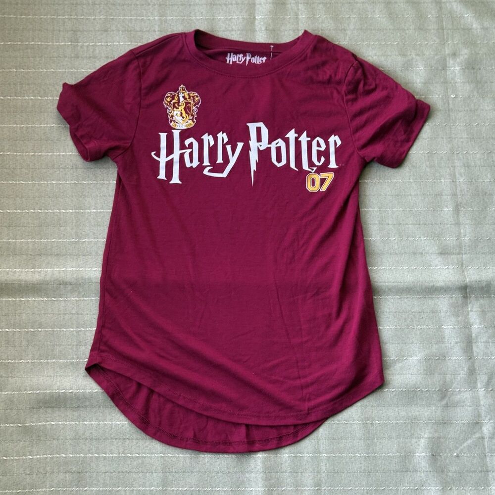 Harry Potter Women's T-Shirt Maroon Size XS Good Condition Graphic Tee